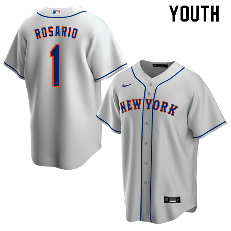 Nike Youth #1 Amed Rosario New York Mets Baseball Jerseys Sale-Gray